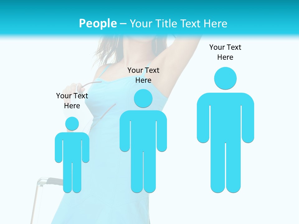 Journey Blue Person PowerPoint Template