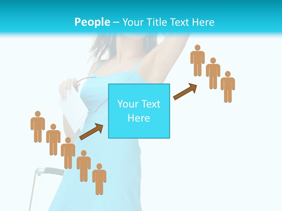 Journey Blue Person PowerPoint Template