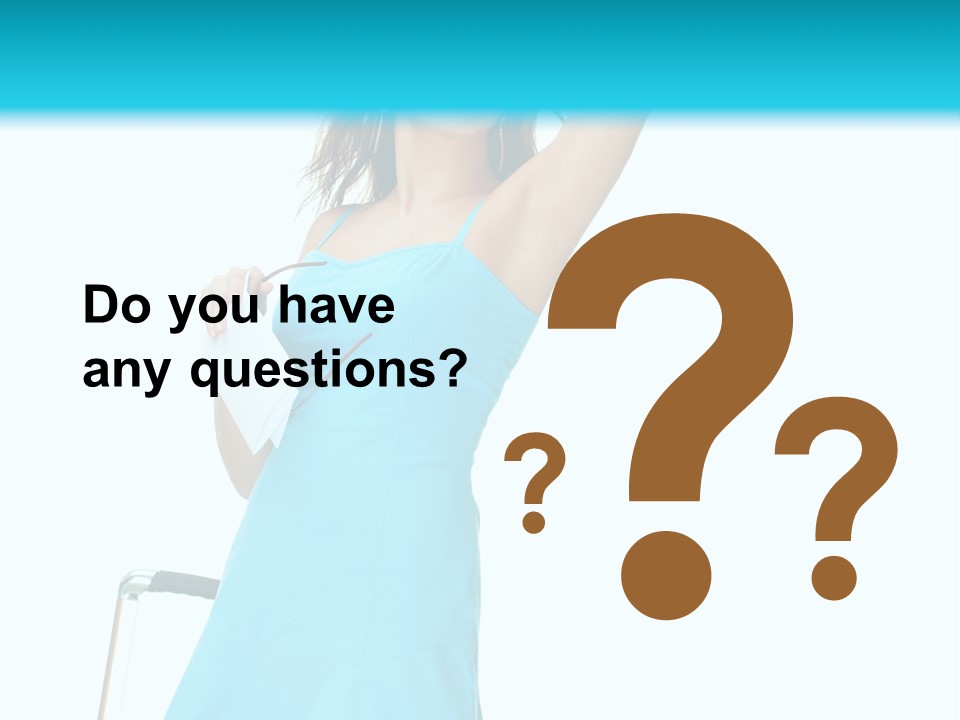 Journey Blue Person PowerPoint Template