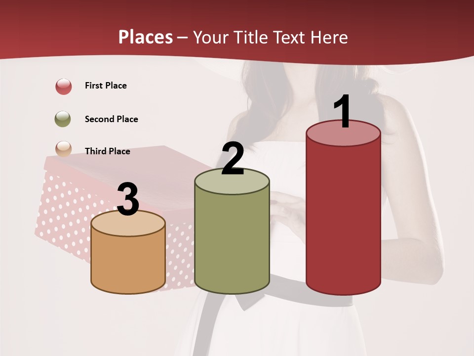 Present Cute Girl PowerPoint Template