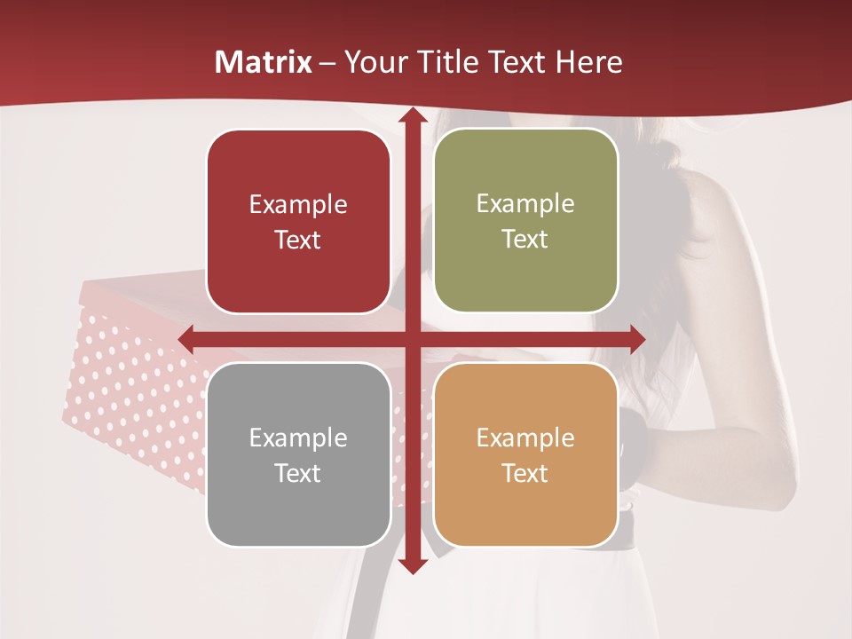 Present Cute Girl PowerPoint Template