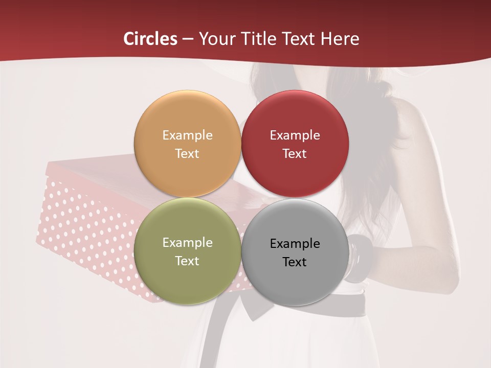 Present Cute Girl PowerPoint Template