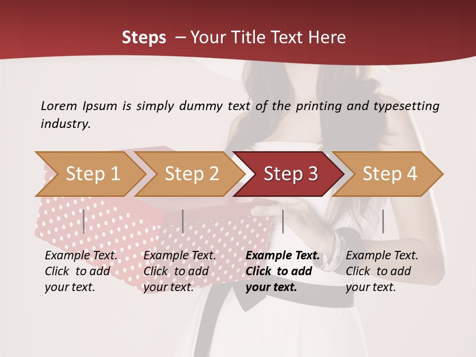 Present Cute Girl PowerPoint Template