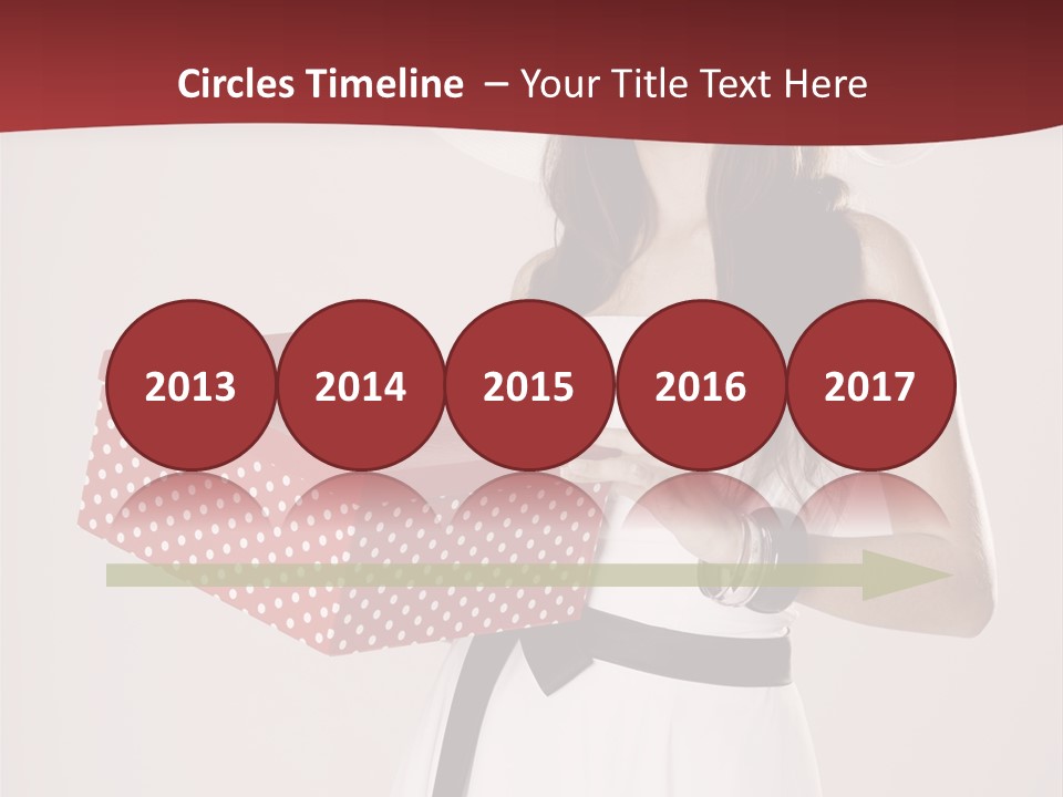 Present Cute Girl PowerPoint Template