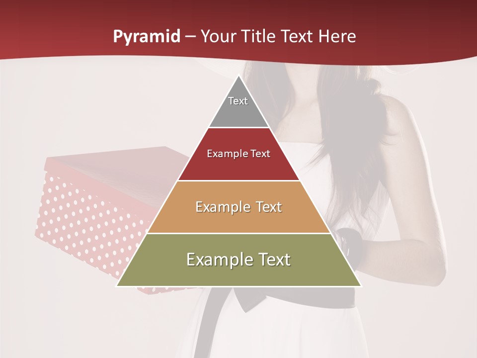 Present Cute Girl PowerPoint Template