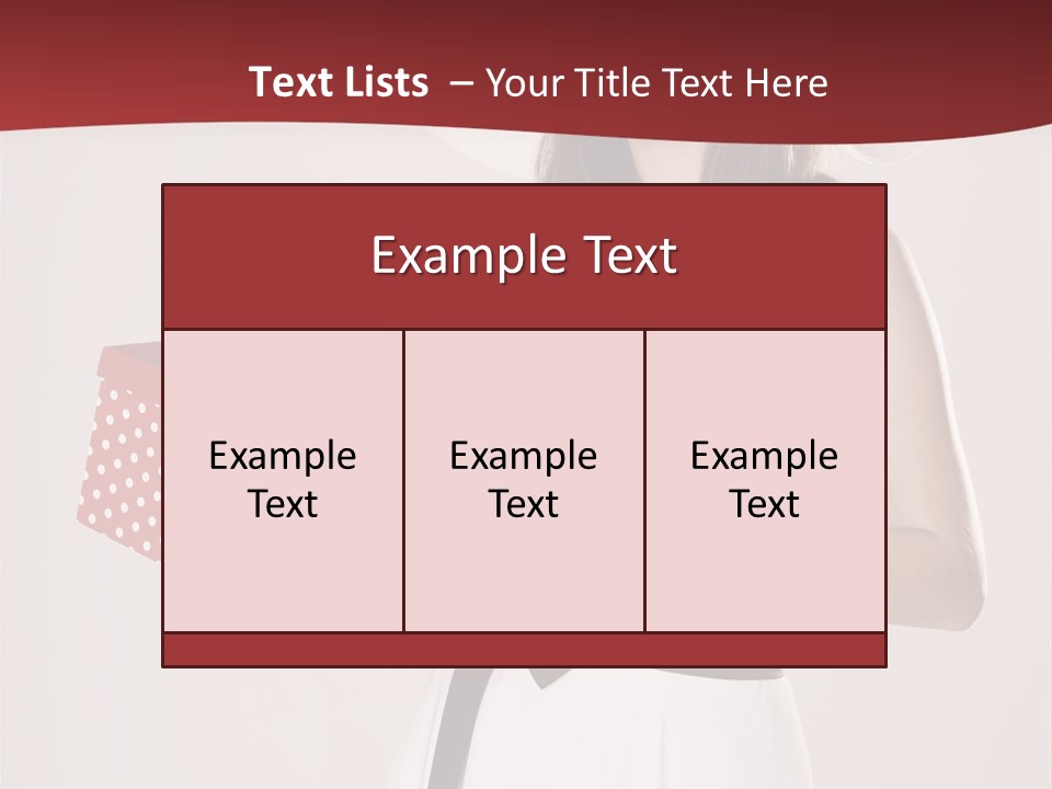 Present Cute Girl PowerPoint Template