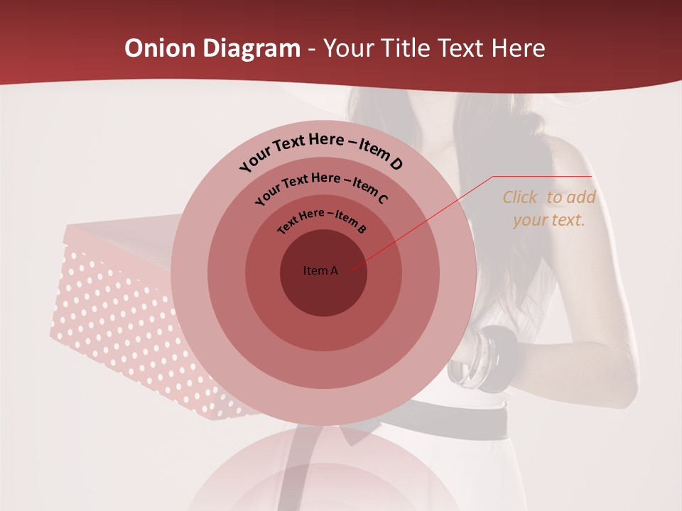 Present Cute Girl PowerPoint Template