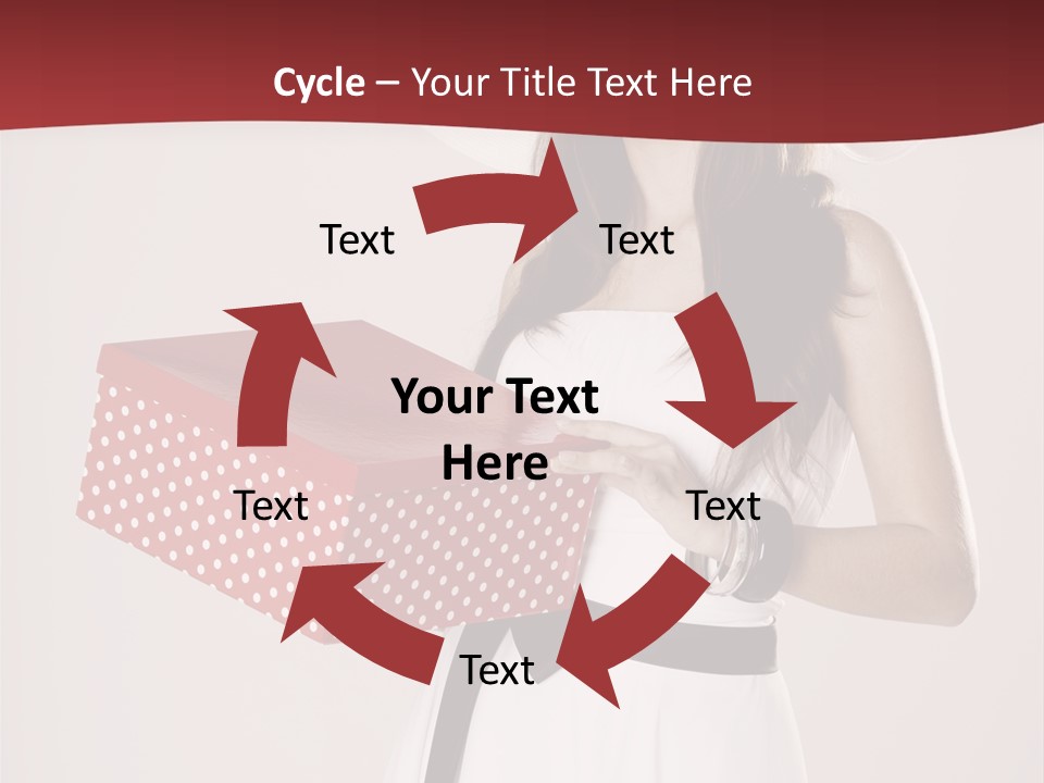 Present Cute Girl PowerPoint Template