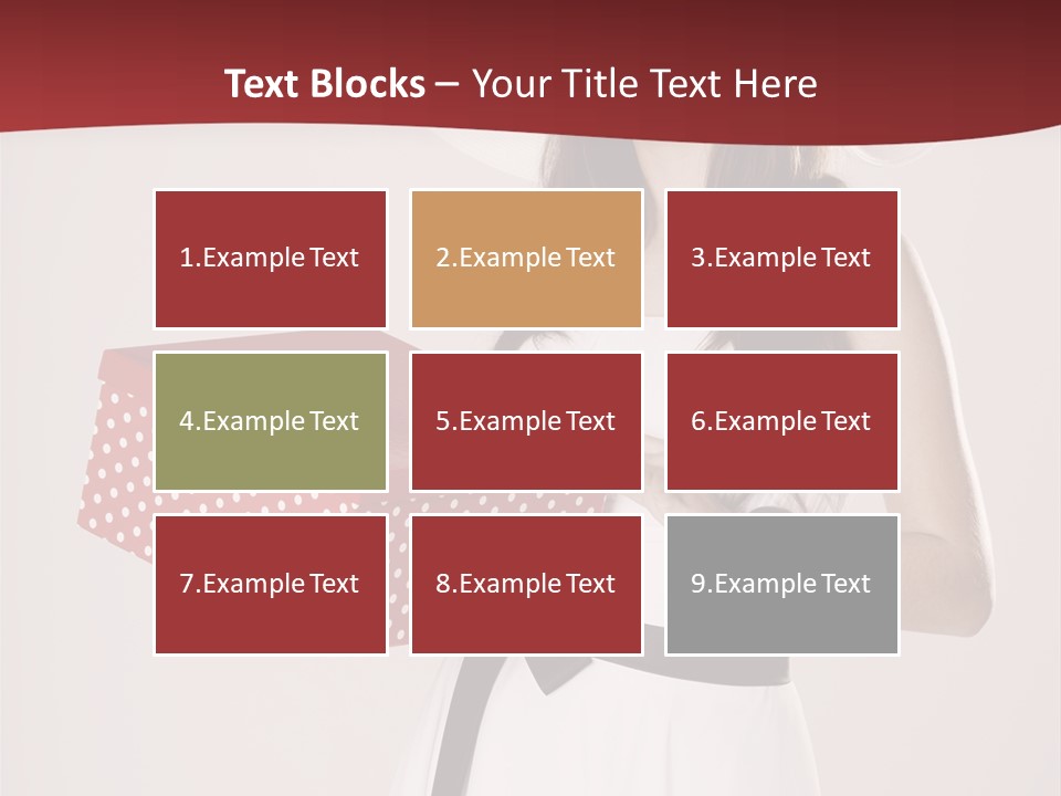 Present Cute Girl PowerPoint Template