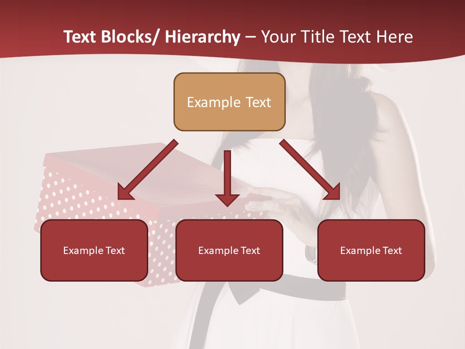 Present Cute Girl PowerPoint Template