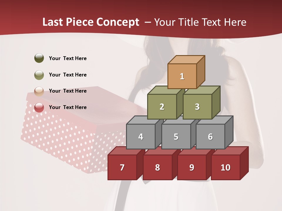 Present Cute Girl PowerPoint Template