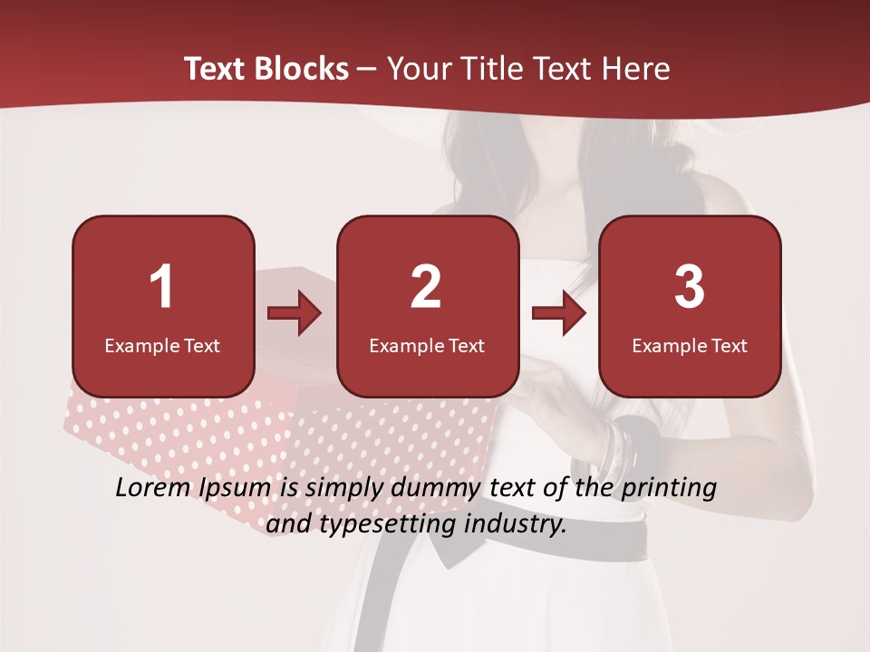 Present Cute Girl PowerPoint Template