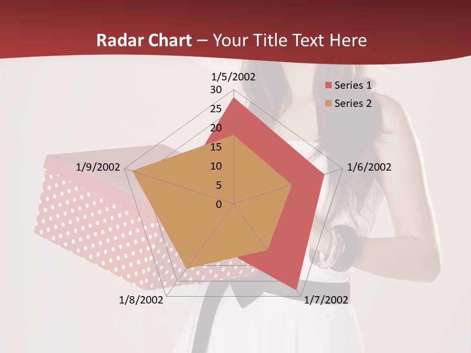 Present Cute Girl PowerPoint Template