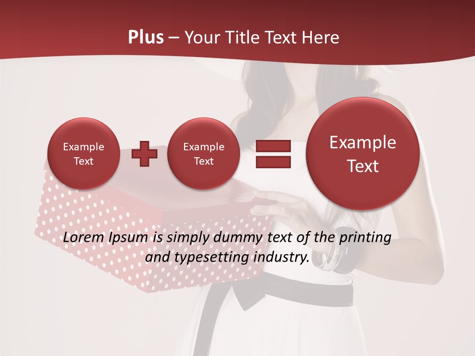 Present Cute Girl PowerPoint Template