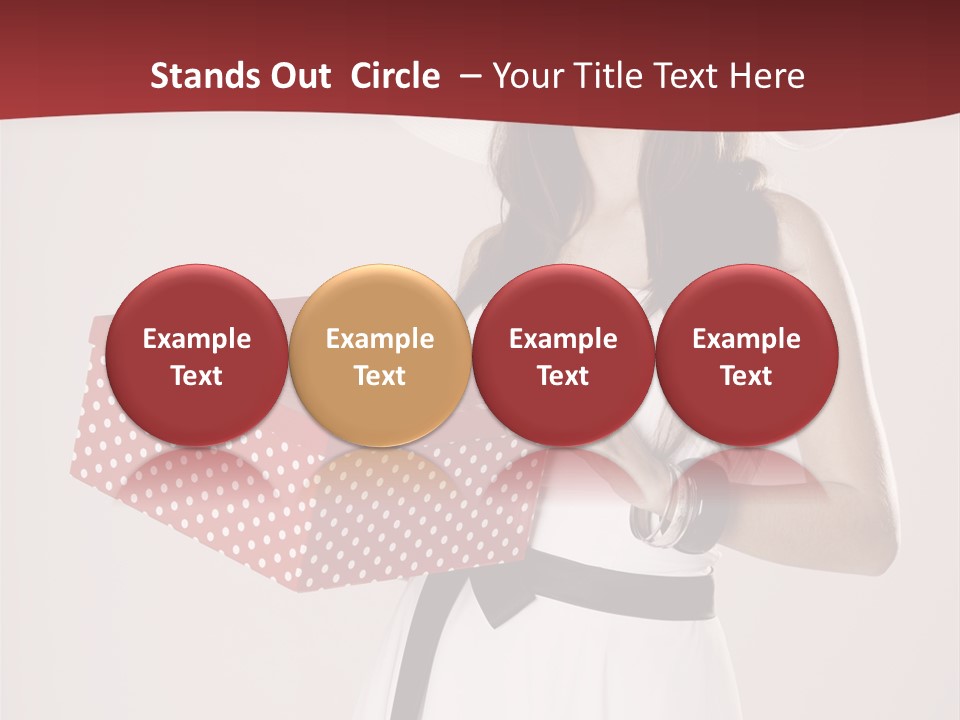 Present Cute Girl PowerPoint Template