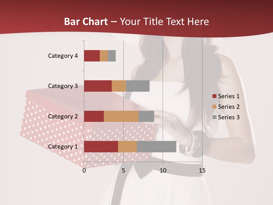 Present Cute Girl PowerPoint Template