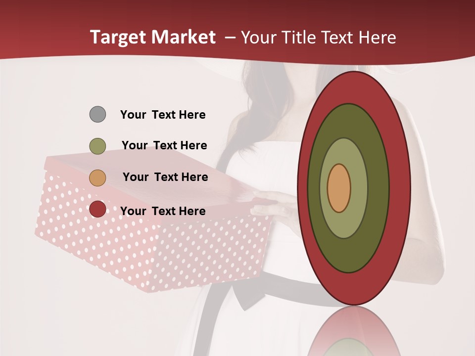 Present Cute Girl PowerPoint Template