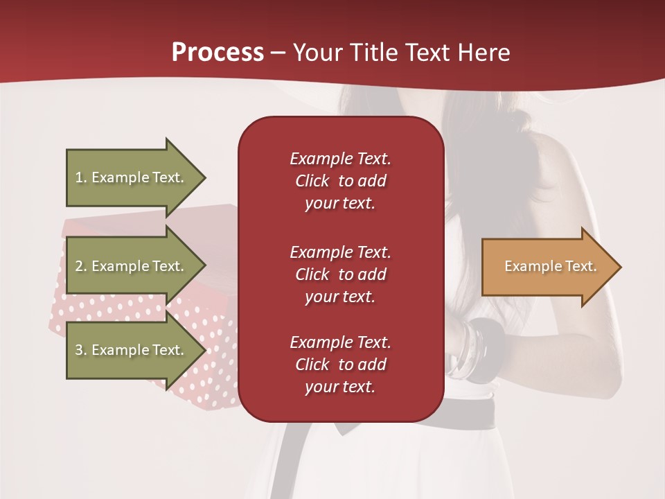 Present Cute Girl PowerPoint Template