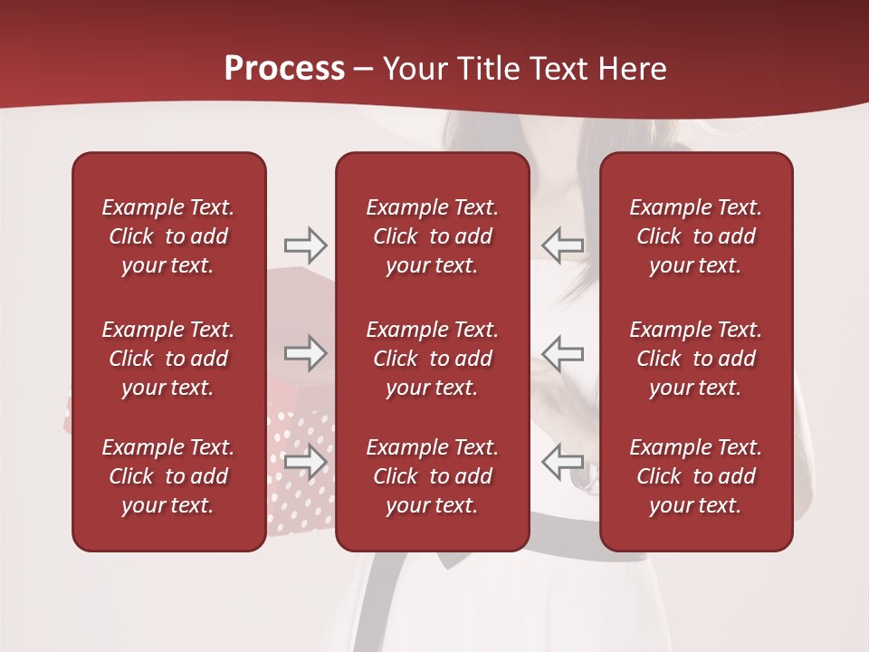 Present Cute Girl PowerPoint Template