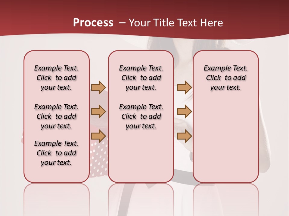 Present Cute Girl PowerPoint Template