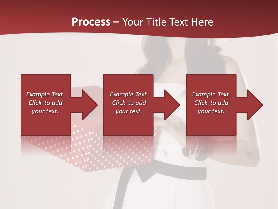 Present Cute Girl PowerPoint Template