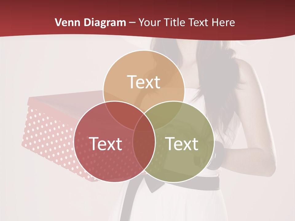 Present Cute Girl PowerPoint Template