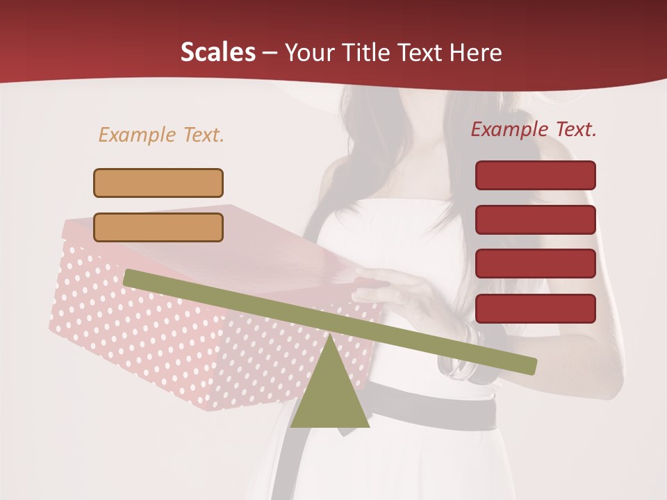 Present Cute Girl PowerPoint Template