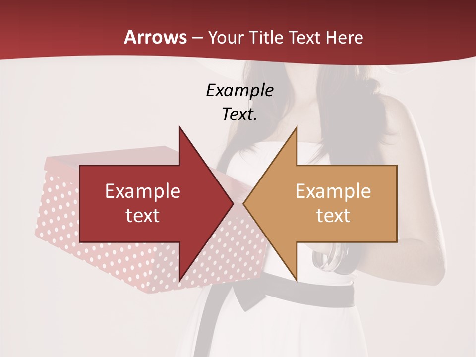 Present Cute Girl PowerPoint Template