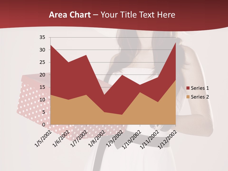 Present Cute Girl PowerPoint Template