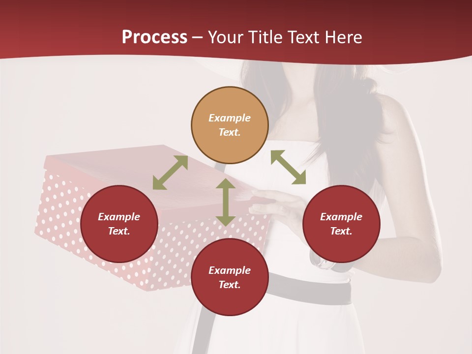 Present Cute Girl PowerPoint Template