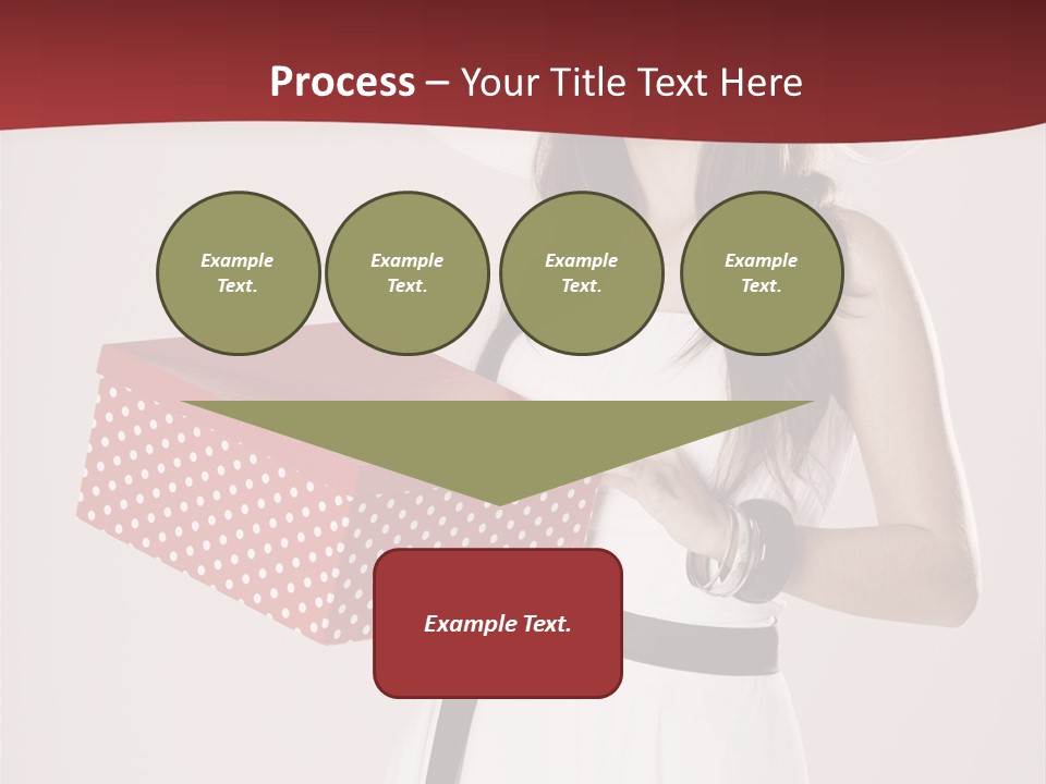 Present Cute Girl PowerPoint Template