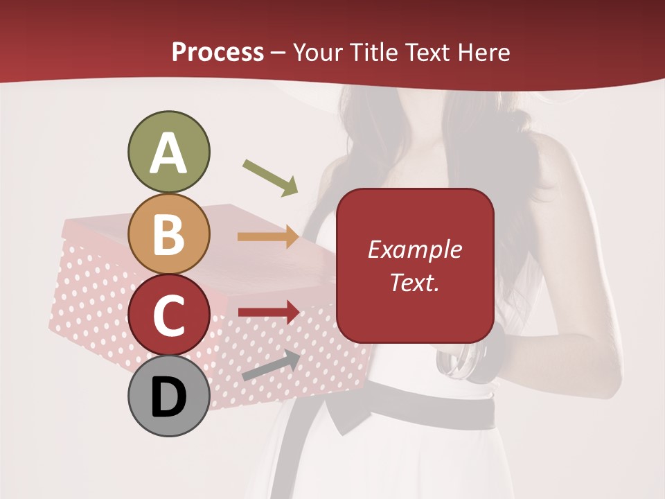 Present Cute Girl PowerPoint Template