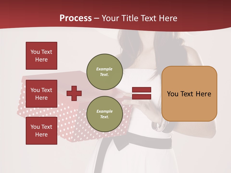 Present Cute Girl PowerPoint Template