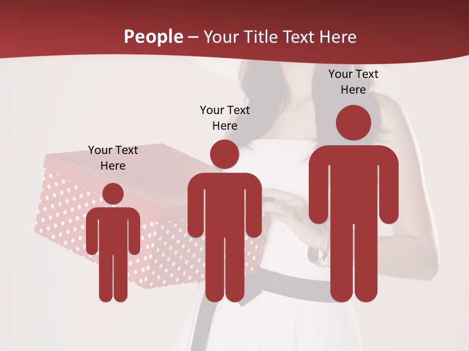 Present Cute Girl PowerPoint Template