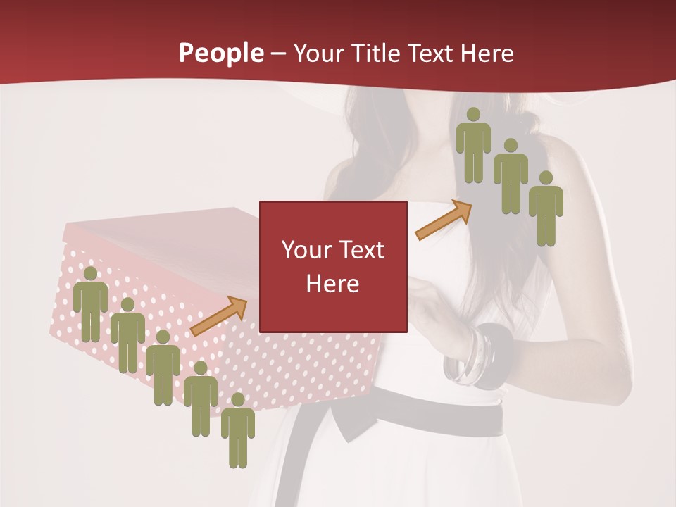 Present Cute Girl PowerPoint Template