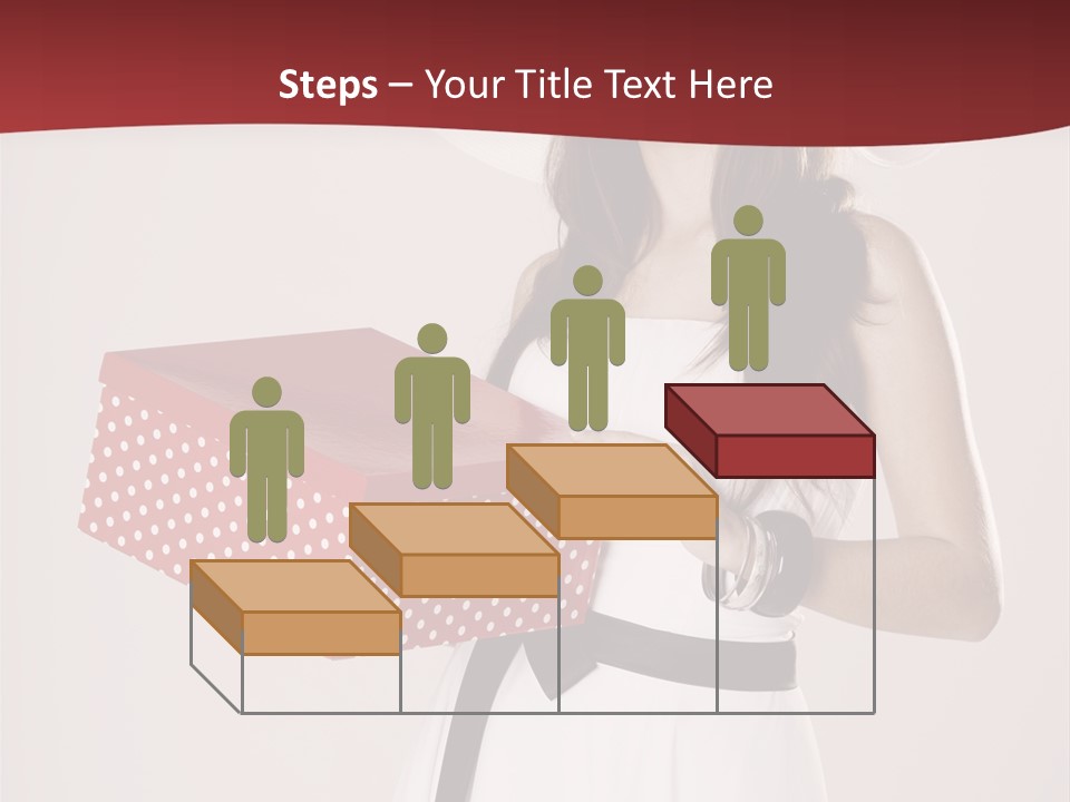 Present Cute Girl PowerPoint Template