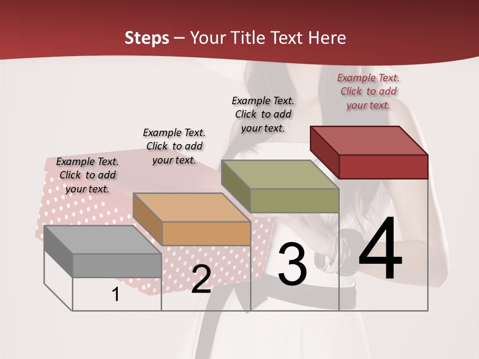 Present Cute Girl PowerPoint Template