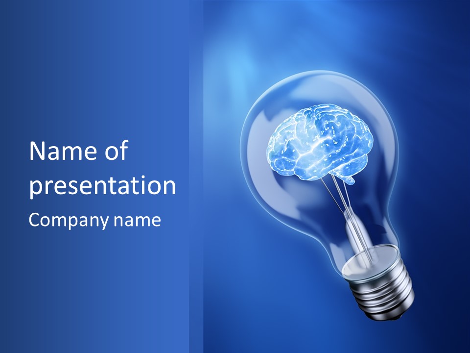 Concept Glowing Creativity PowerPoint Template