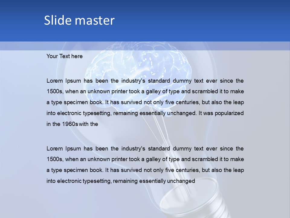 Concept Glowing Creativity PowerPoint Template