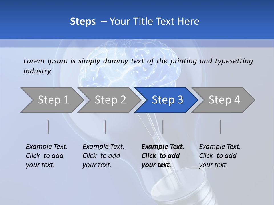 Concept Glowing Creativity PowerPoint Template