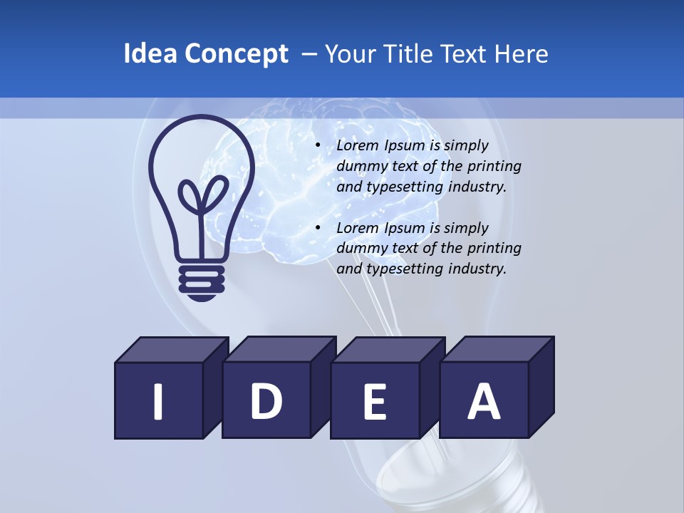 Concept Glowing Creativity PowerPoint Template