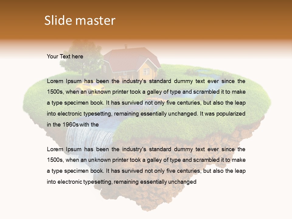 Island In The Air PowerPoint Template