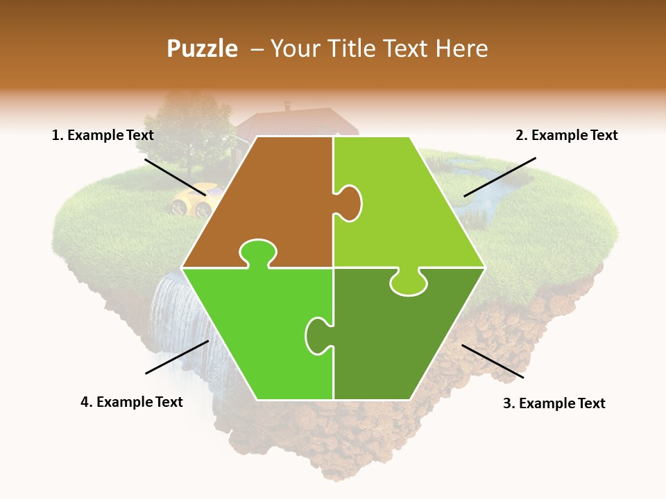 Island In The Air PowerPoint Template