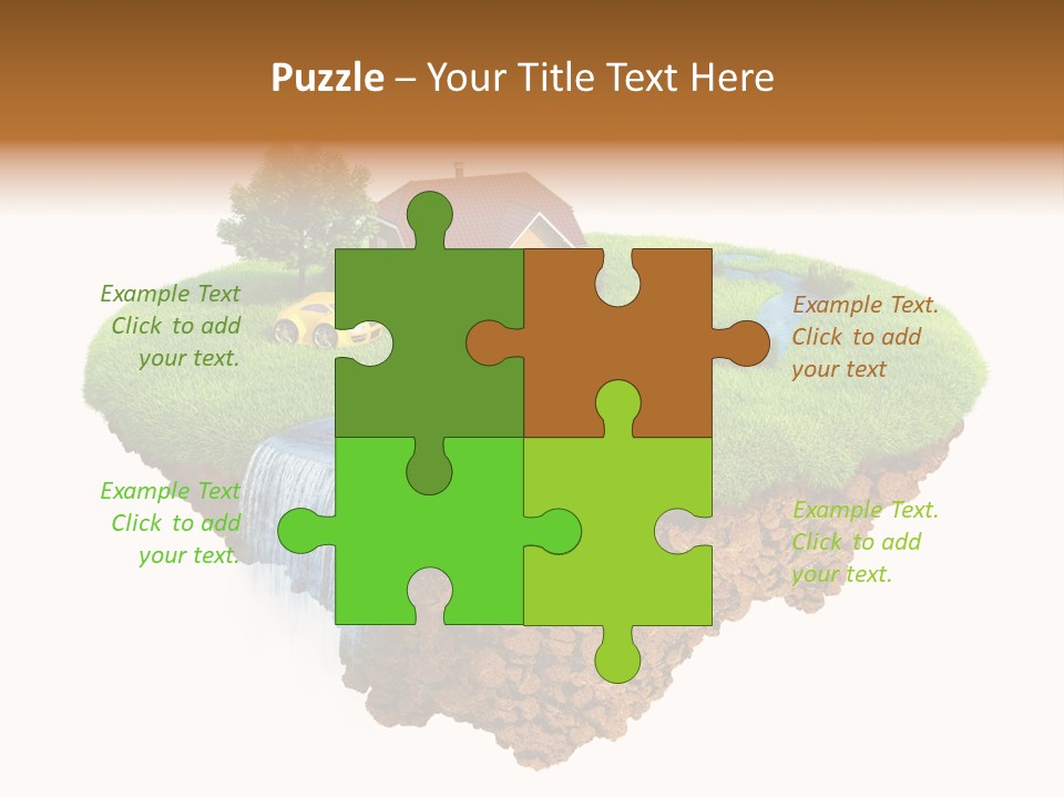 Island In The Air PowerPoint Template