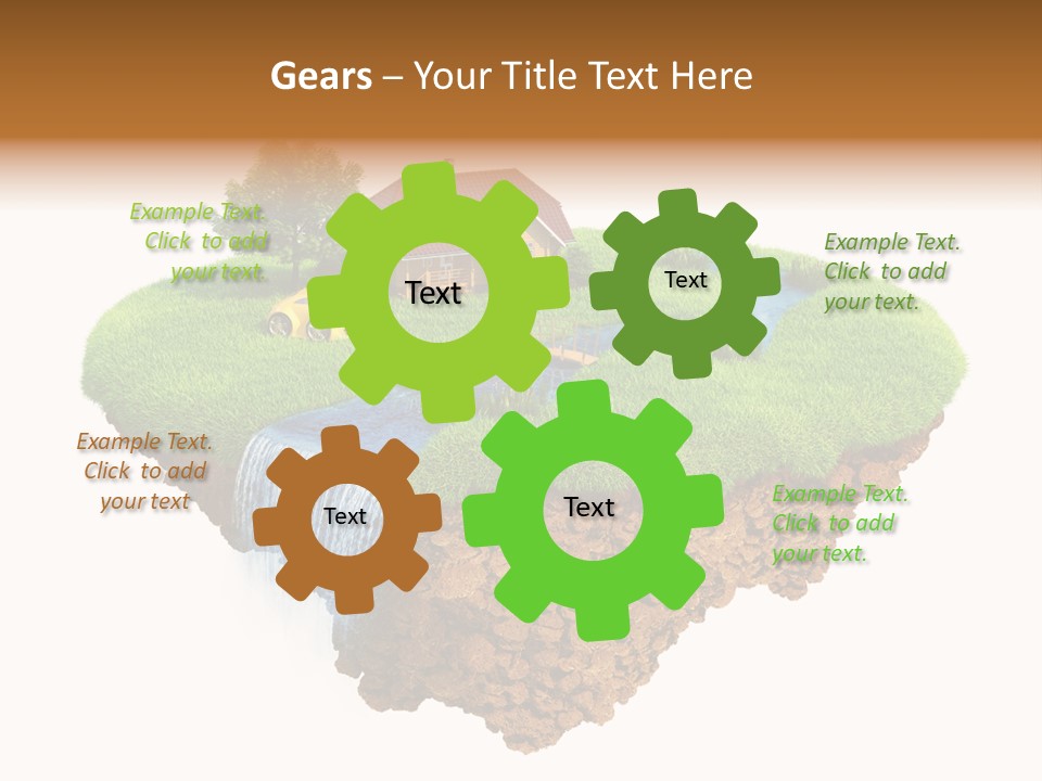 Island In The Air PowerPoint Template