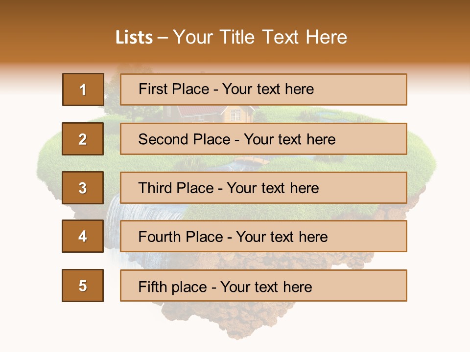 Island In The Air PowerPoint Template