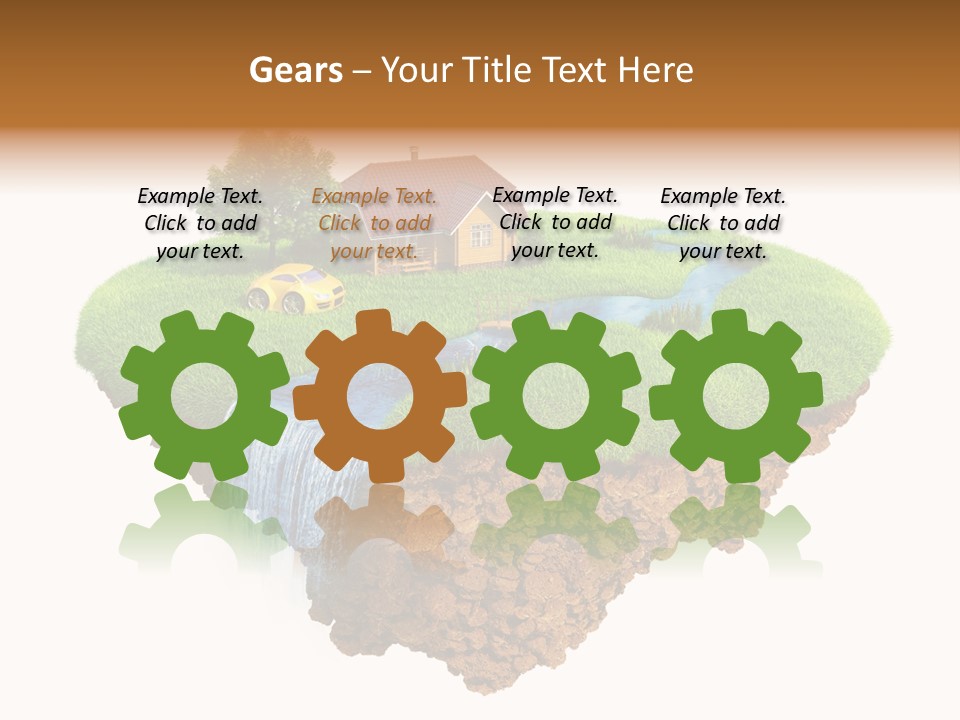 Island In The Air PowerPoint Template