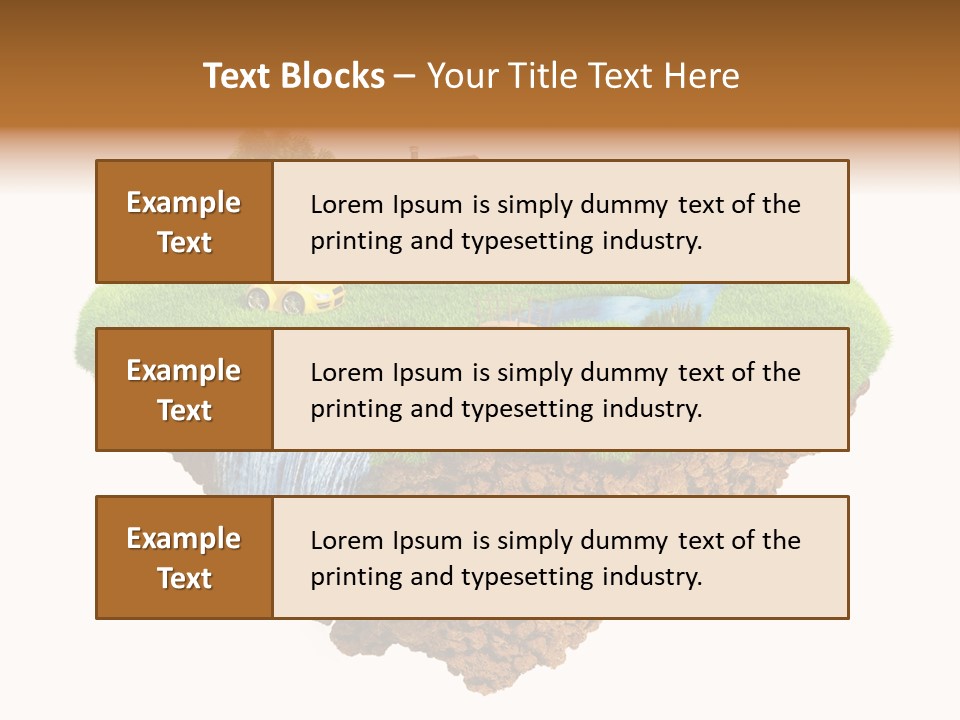 Island In The Air PowerPoint Template