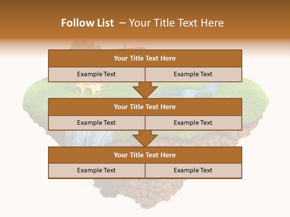 Island In The Air PowerPoint Template