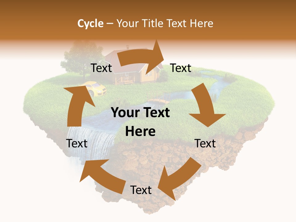 Island In The Air PowerPoint Template